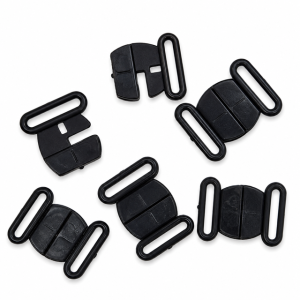 Broches plásticos 12mm Negro
