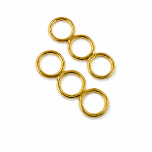 Tres Argollas Continuas Oro
