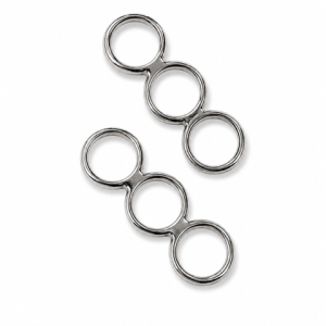 Tres Argollas Continuas Plata