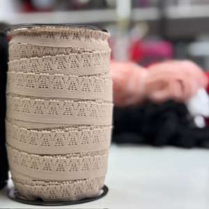 Encaje Elásticado Ayda 18mm Canela