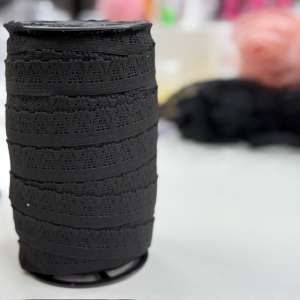 Encaje Elásticado Ayda 18mm Negro