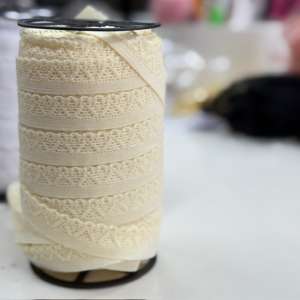 Encaje Elásticado Ayda 18mm Marfil