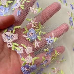 Encaje Bordado RÍGIDO Joha 25cm p/metro