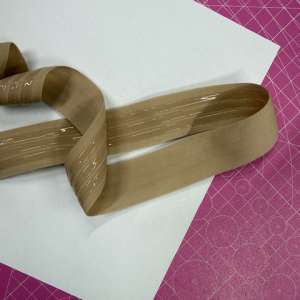 Elástico Silicona 3cm Canela